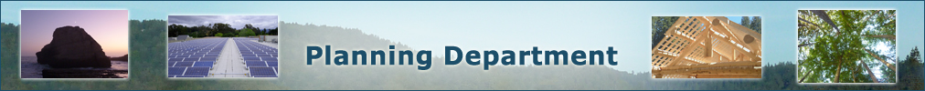 Planning Department Banner, This link takes you back to home page